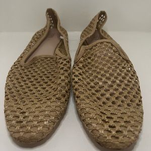 Zara beige woven flats size 40